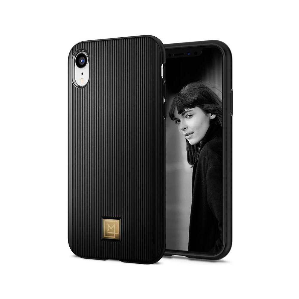 Spigen-La-Manon-Classy-kryt-Apple-iPhone-XR-cerny