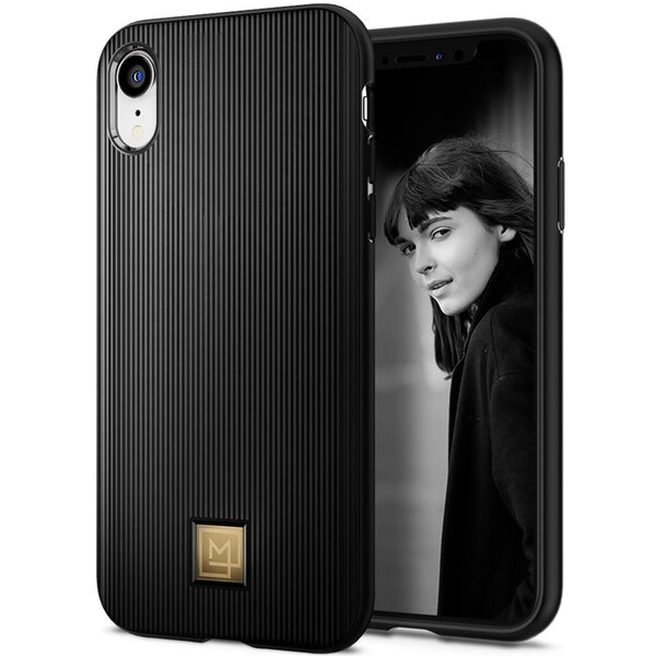 Spigen-La-Manon-Classy-kryt-Apple-iPhone-XR-cerny