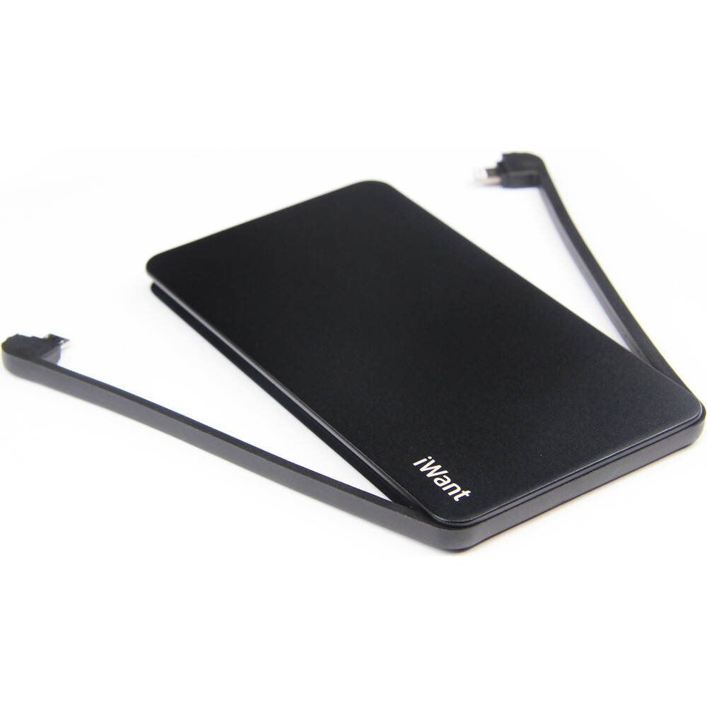iWant-powerbanka-s-Lightning-a-microUSB-konektorem-5000-mAh-cerna