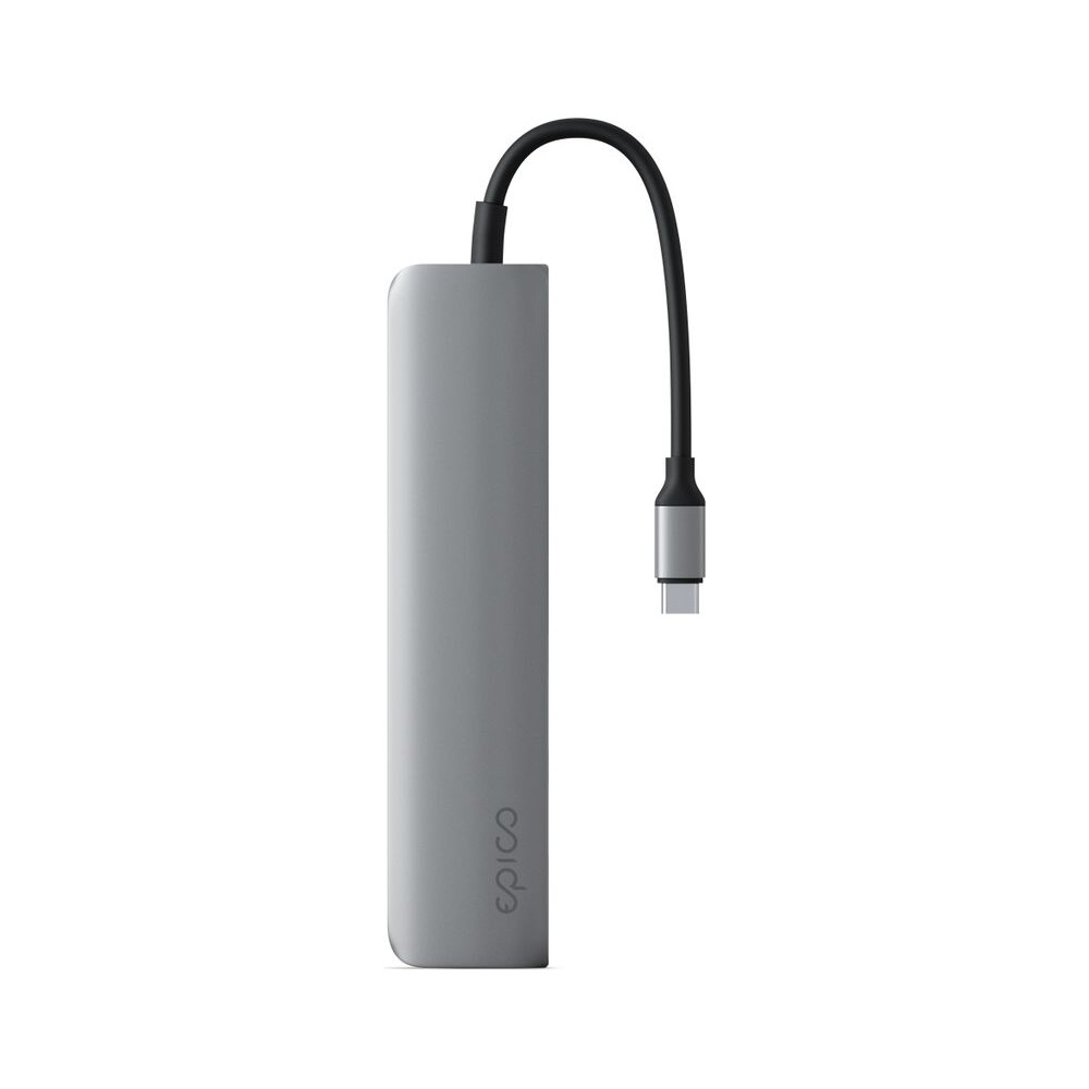 Epico-6v1-hlinikovy-hub-8K-s-USB-C-hvezdne-vesmirne-sedy