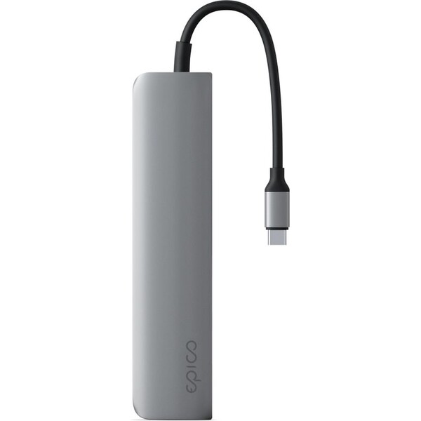 Epico-6v1-hlinikovy-hub-8K-s-USB-C-hvezdne-vesmirne-sedy