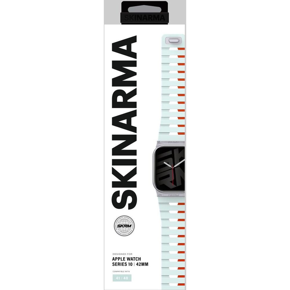 SKINARMA-Gemini-magneticky-reminek-Apple-Watch-42-41-40mm-mentolovy