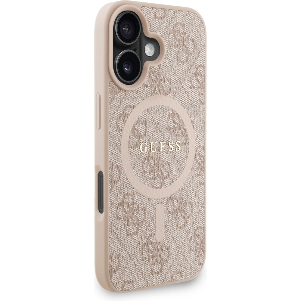 Guess-PU-Leather-4G-Colored-Ring-Strap-MagSafe-kryt-iPhone-16-ruzovy