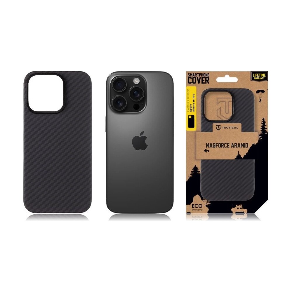 Tactical-MagForce-Aramid-Kryt-pro-Apple-iPhone-16-Pro-cerny