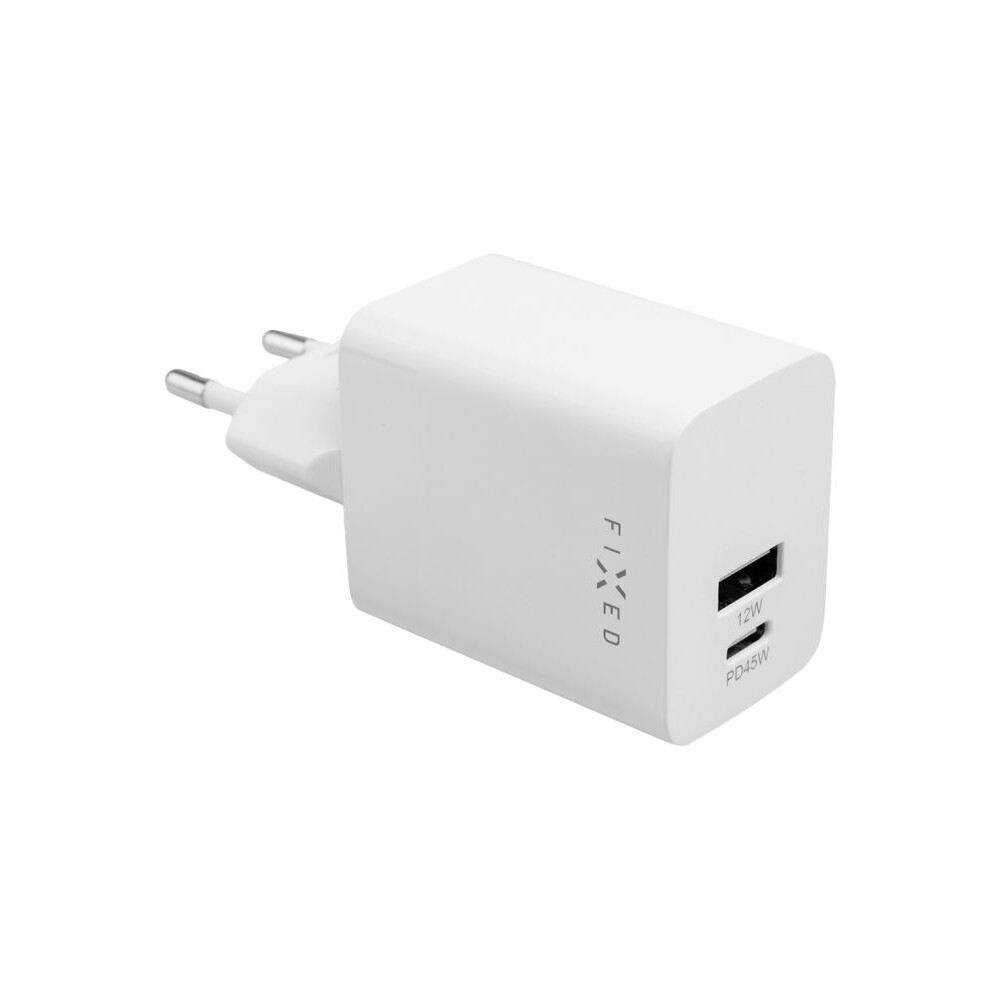 FIXED-Mini-nabijecka-s-USB-C-USB-A-PD-45W-bila