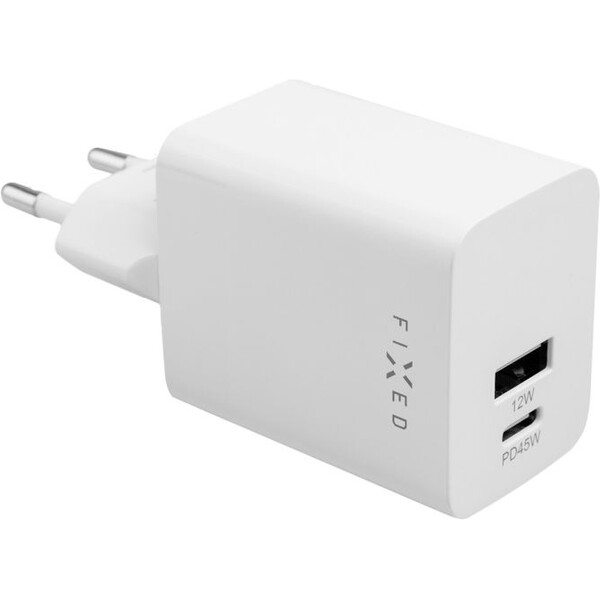 FIXED-Mini-nabijecka-s-USB-C-USB-A-PD-45W-bila