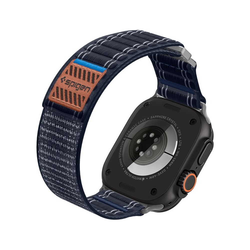 Spigen-Fabric-Band-reminek-hook-and-loop-Apple-Watch-49-46-45-44mm-namorne-modry