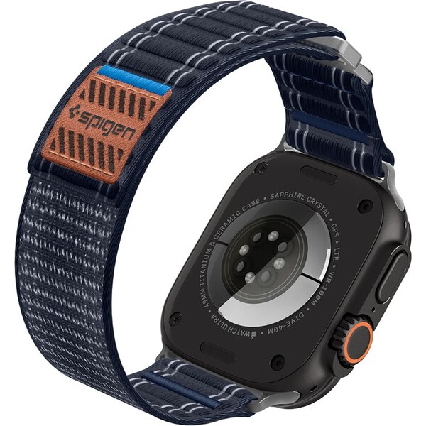 Spigen-Fabric-Band-reminek-hook-and-loop-Apple-Watch-49-46-45-44mm-namorne-modry