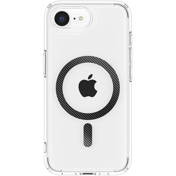 Spigen-Ultra-Hybrid-MagSafe-kryt-iPhone-17e-16e-clear-carbon-fiber