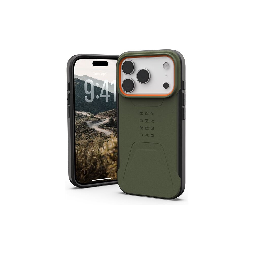UAG-Civilian-Magsafe-kryt-iPhone-17-Pro-zeleny-oranzovy