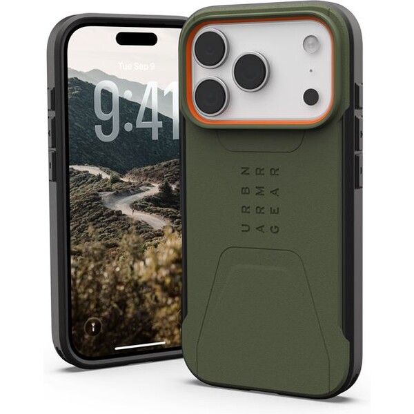 UAG-Civilian-Magsafe-kryt-iPhone-17-Pro-zeleny-oranzovy