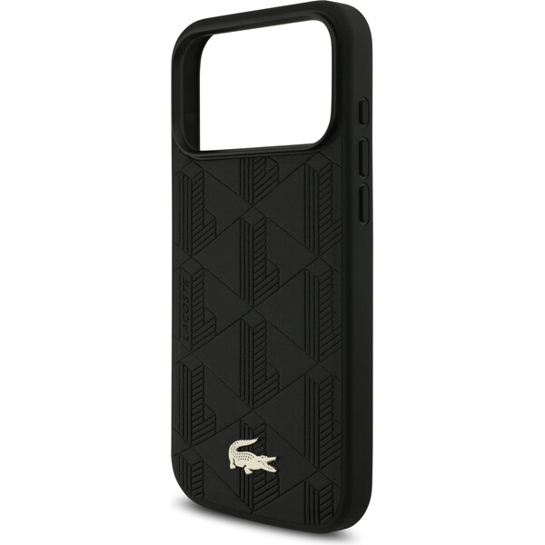 Lacoste-PU-Nomogramme-Gold-Logo-MagSafe-kryt-iPhone-17-Pro-Max-cerny