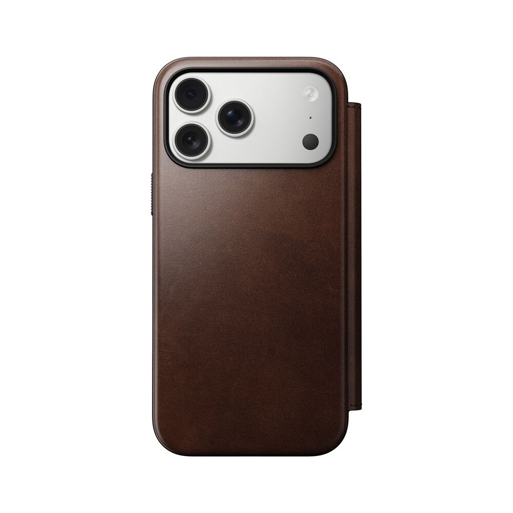 Nomad-Modern-Leather-Folio-Horween-MagSafe-kozene-pouzdro-iPhone-17-Pro-Max-Rustic-Brown
