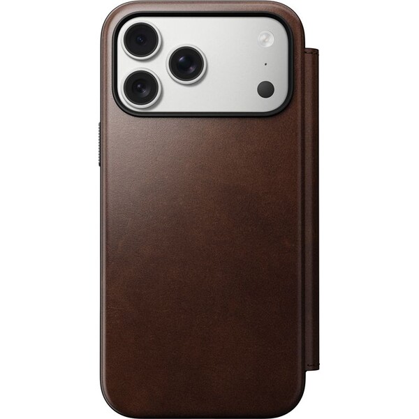 Nomad-Modern-Leather-Folio-Horween-MagSafe-kozene-pouzdro-iPhone-17-Pro-Max-Rustic-Brown