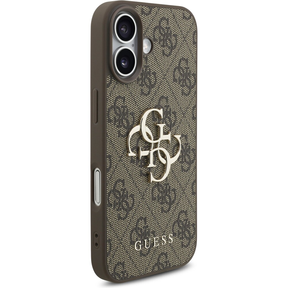 Guess-PU-4G-Metal-Logo-Strap-kryt-iPhone-17-hnedy