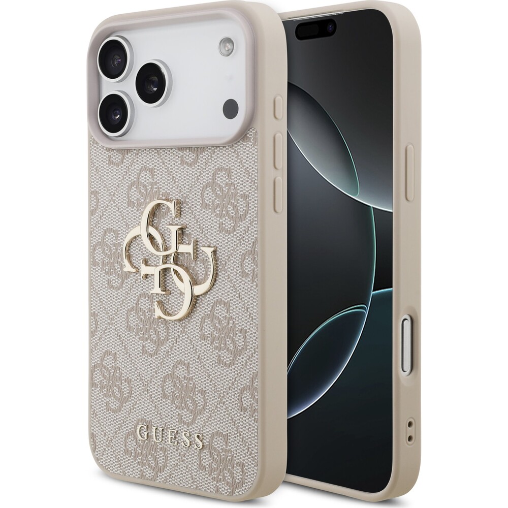 Guess-PU-4G-Metal-Logo-kryt-iPhone-17-Pro-Max-ruzovy