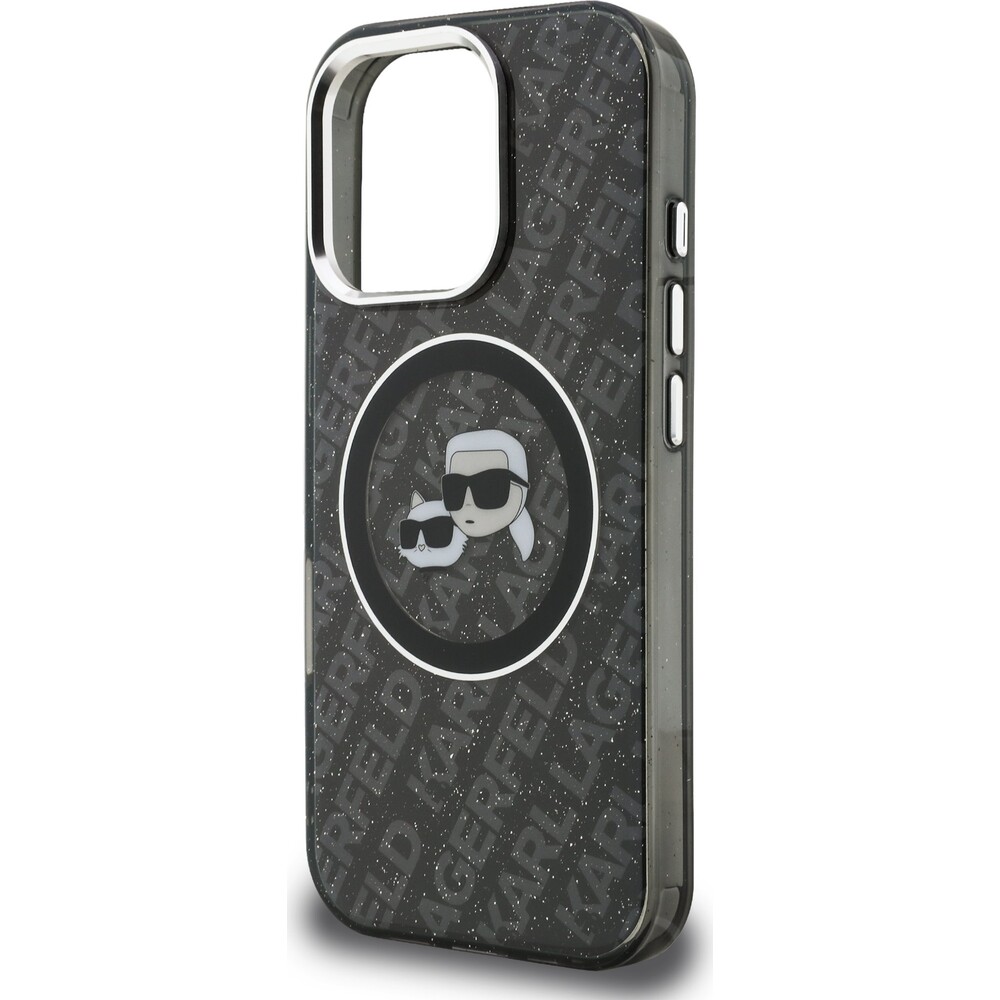 Karl-Lagerfeld-IML-K-CH-Heads-Repeated-Logo-MagSafe-kryt-iPhone-16-Pro-cerny