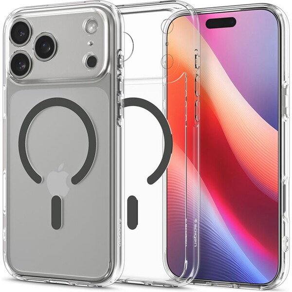 Spigen-Ultra-Hybrid-MagSafe-kryt-iPhone-17-Pro-clear-graphite
