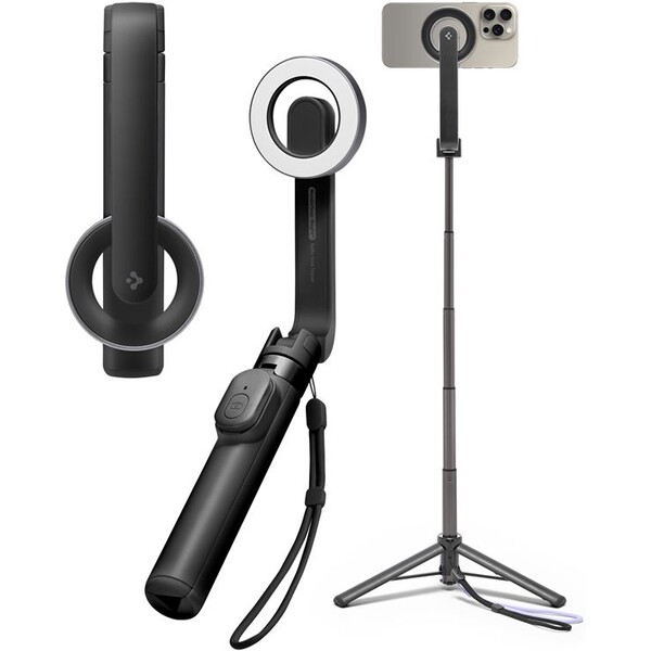 Spigen-MagSafe-Tripod-Selfie-Stick-cerna