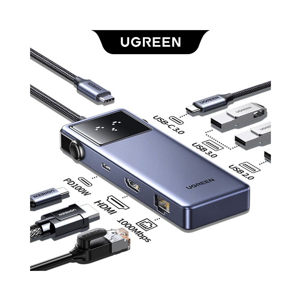 UGREEN-Uno-7v1-USB-C-Hub-120W-sedy
