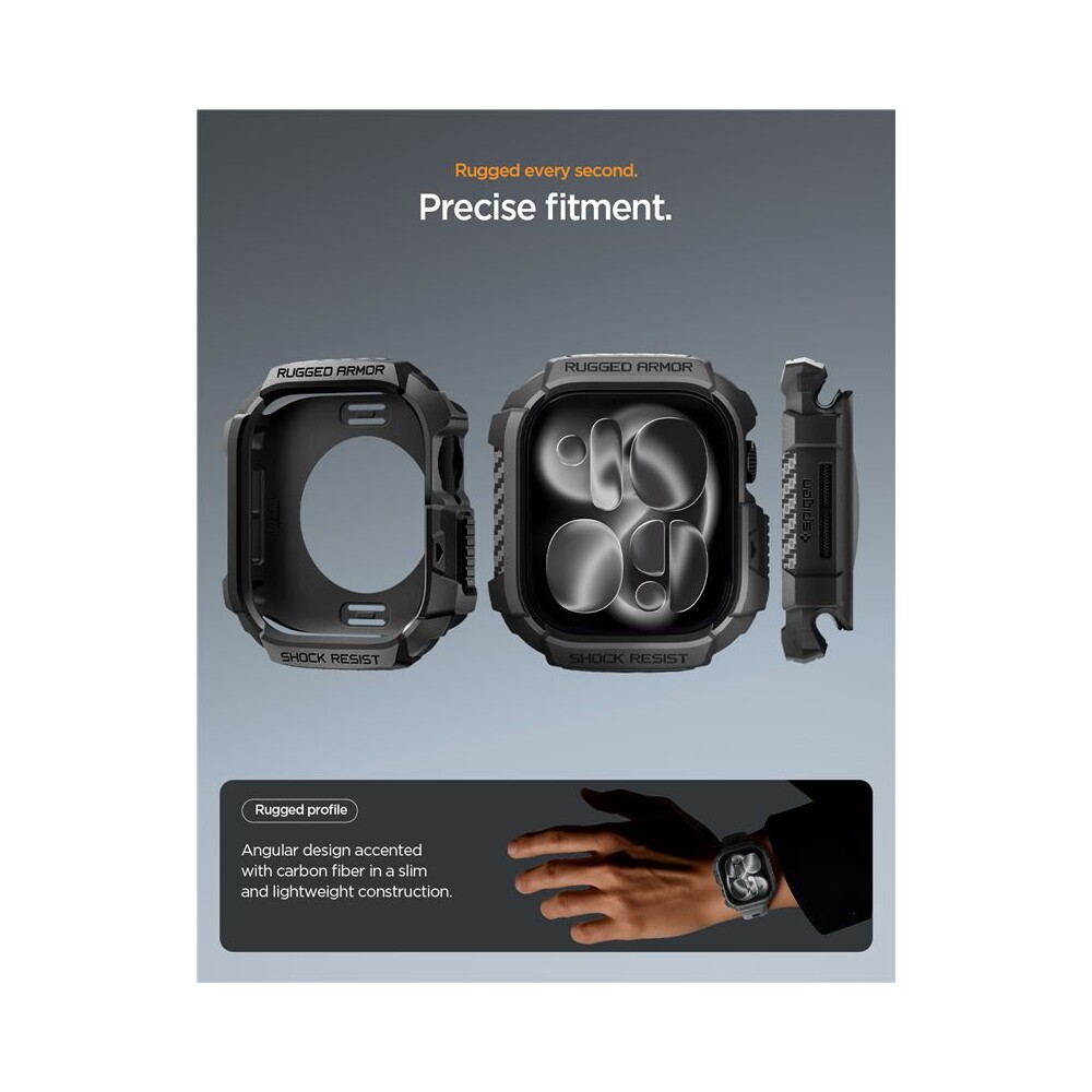 Spigen-Rugged-Armor-2-pouzdro-Apple-Watch-11-46mm-matte-black