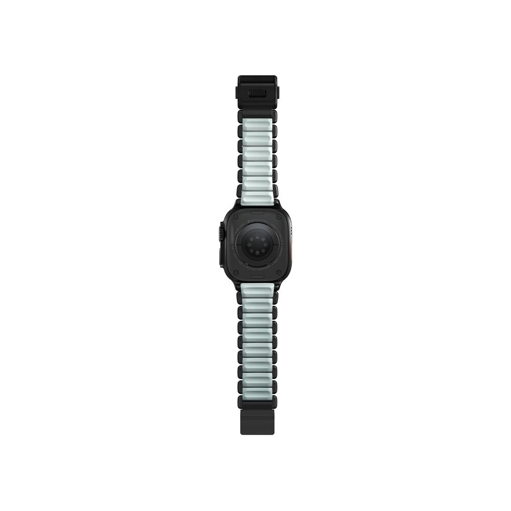 Nomad-Stratos-Band-FKM-reminek-Apple-Watch-45-46-49mm-Black-Titanium-Icy-Blue