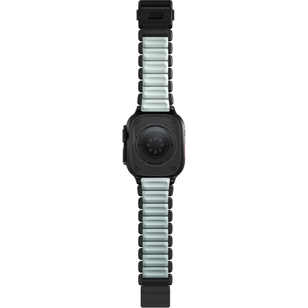 Nomad-Stratos-Band-FKM-reminek-Apple-Watch-45-46-49mm-Black-Titanium-Icy-Blue