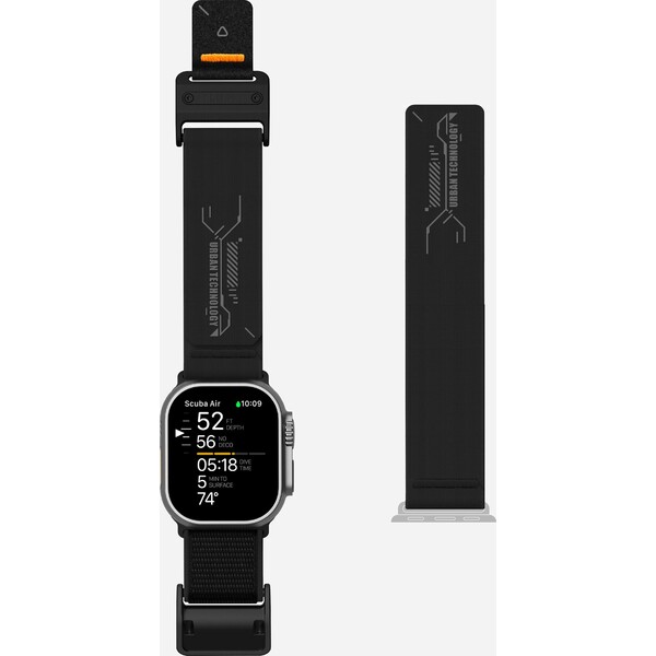 Aulumu-A11-Mag-Buckle-Slim-reminek-Apple-Watch-49-46-45-44-42mm-Black-Buckle-Black-Strap
