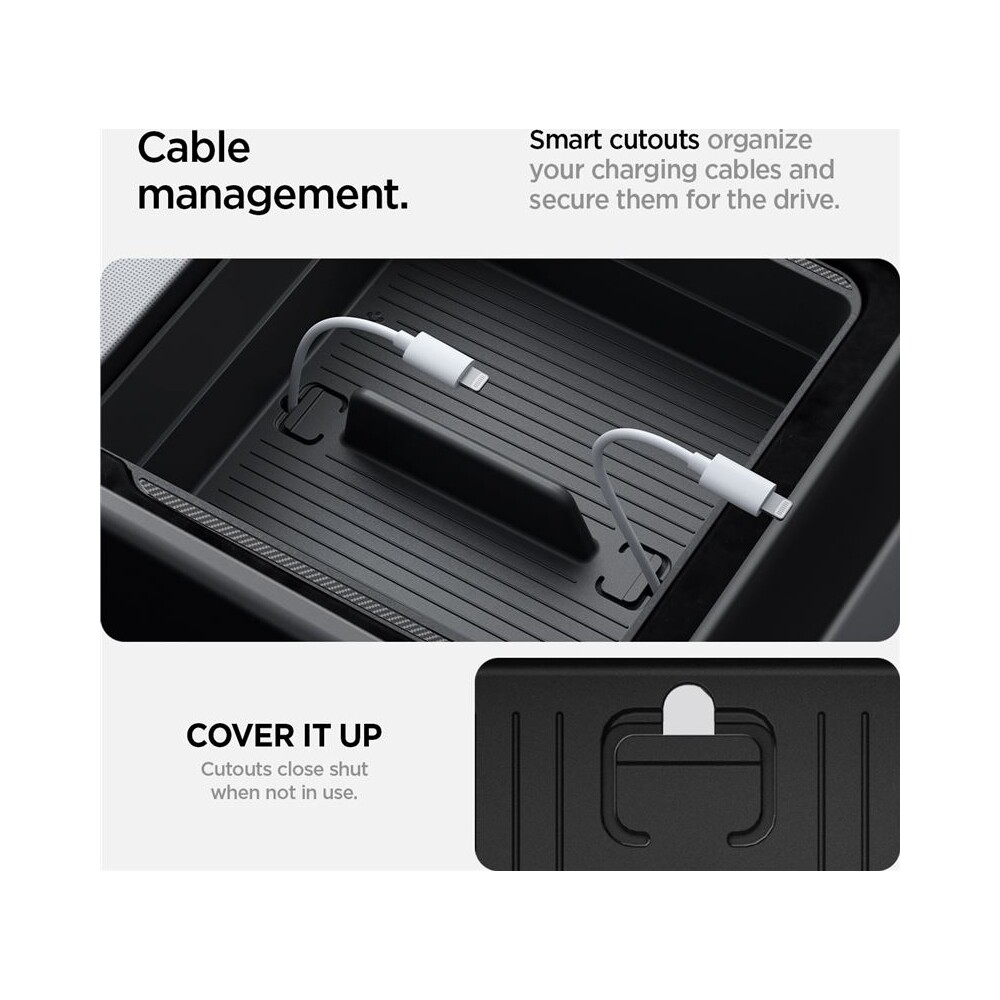Spigen-Armrest-Console-organizer-Tesla-Model-3-2024-cerny