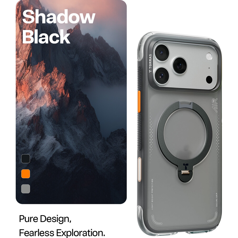 Torras-Ostand-Q3-Air-MagSafe-kryt-iPhone-17-Pro-Max-shadow-black