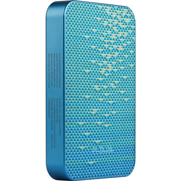 Pitaka-Powerbanka-15W-10000mAh-Qi2-MagSafe-Lucid-Blue