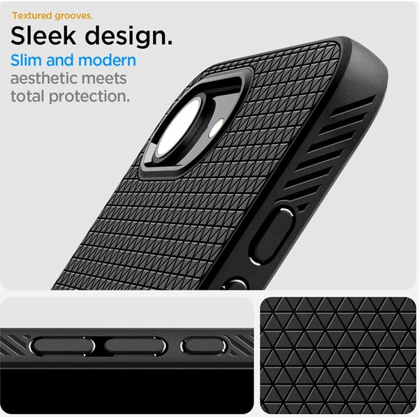 Spigen-Liquid-Air-kryt-iPhone-17e-16e-matne-cerny