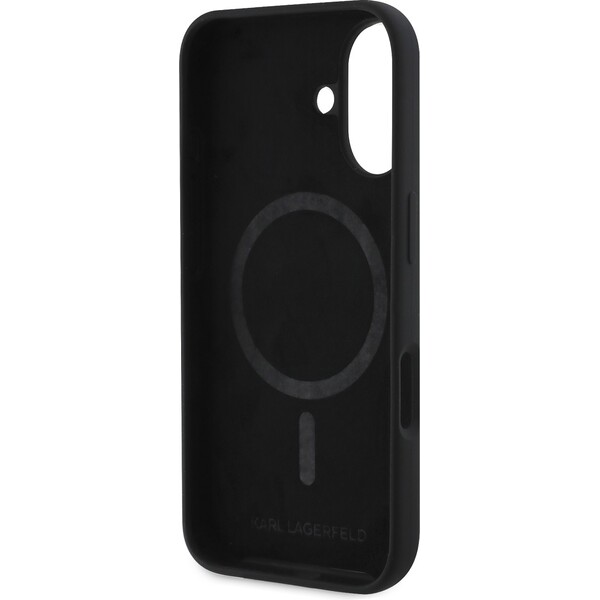 Karl-Lagerfeld-Liquid-Silicone-K-CH-Heads-MagSafe-kryt-pro-iPhone-16-cerny