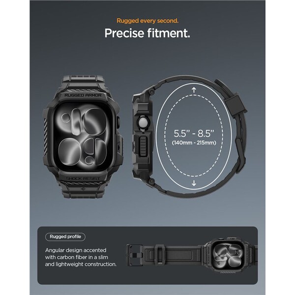 Spigen-Rugged-Armor-Pro-2-pouzdro-Apple-Watch-11-46mm-matte-black