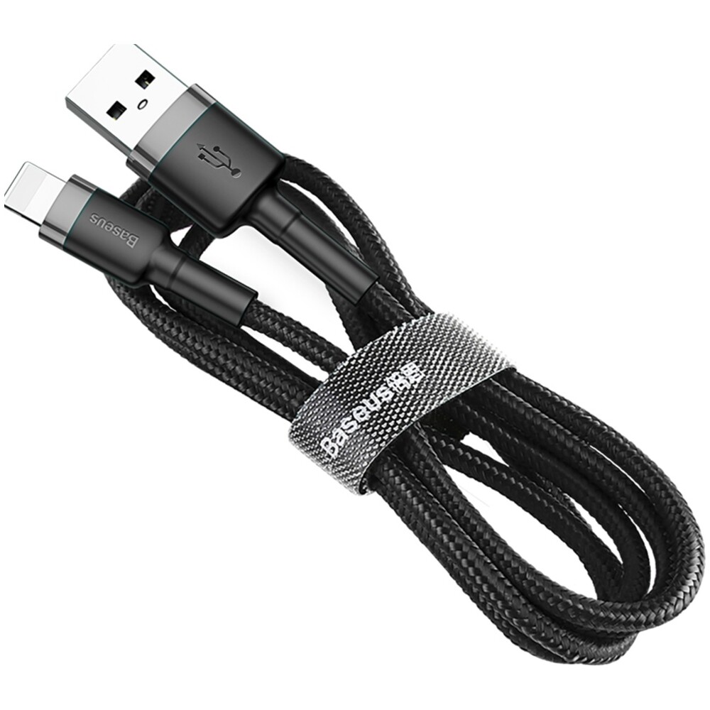 Baseus-Cafule-USB-A-Lightning-napajeci-kabel-2m-cerny