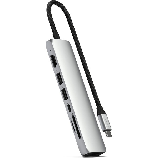 Satechi-7v1-USB-C-Slim-viceportovy-adapter-s-Ethernetem-stribrny