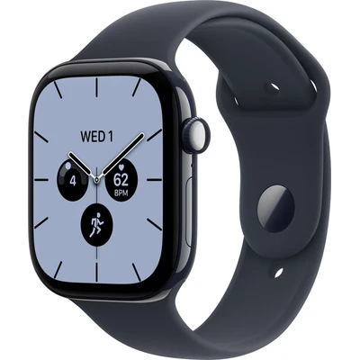Apple Watch Series 12 Cellular (46mm) Nočně modrá keramika s modrým sportovním řemínkem S/M