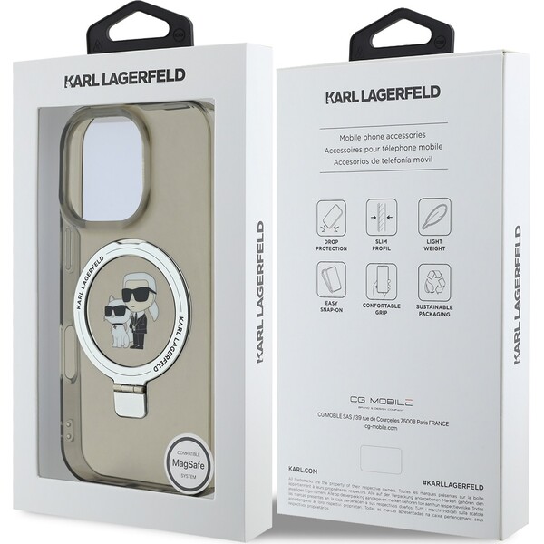 Karl-Lagerfeld-Ringstand-Karl-and-Choupette-MagSafe-kryt-pro-iPhone-16-Pro-Max-cerny