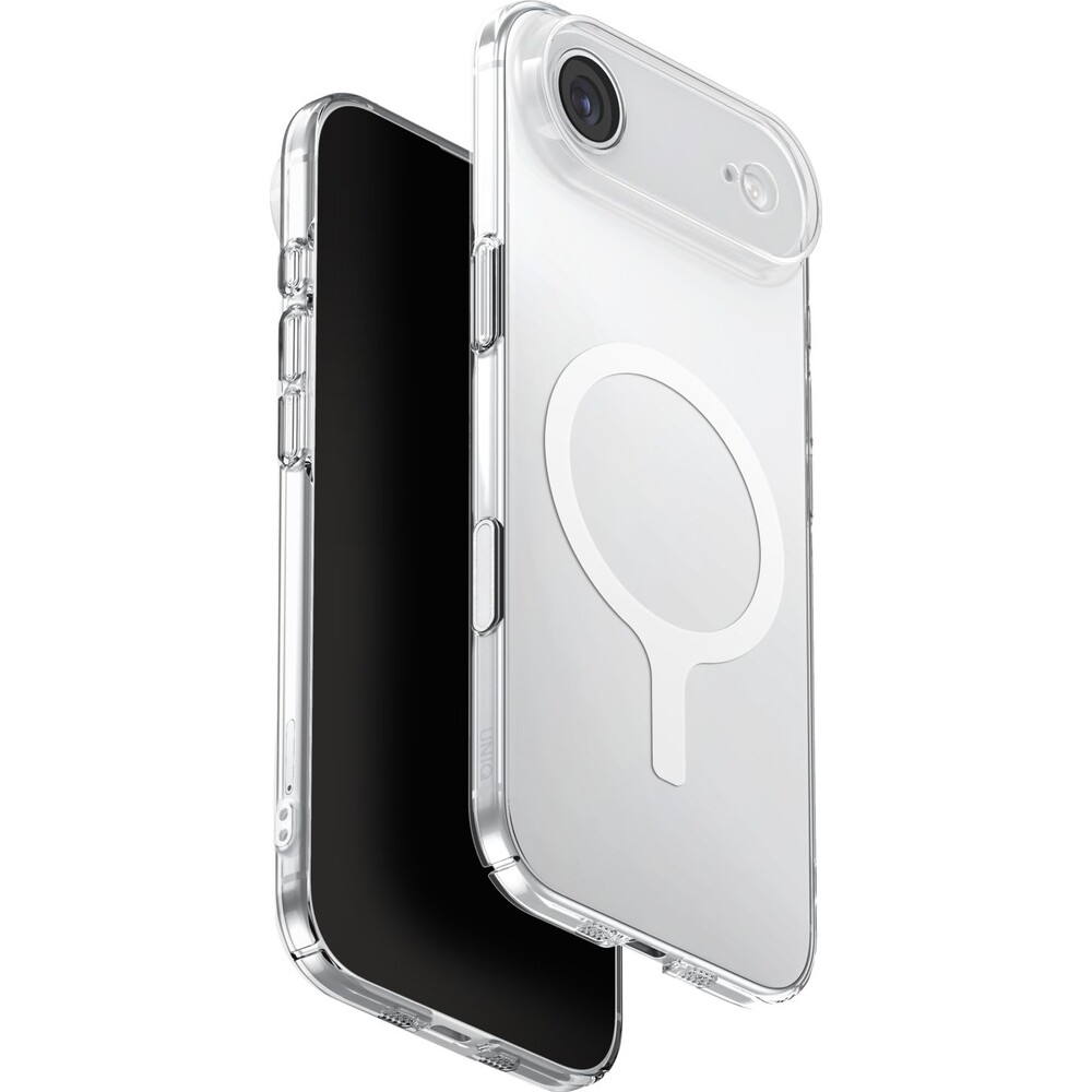 UNIQ-Airsuit-MagClick-MagSafe-kryt-iPhone-Air-Glossy-Clear-White
