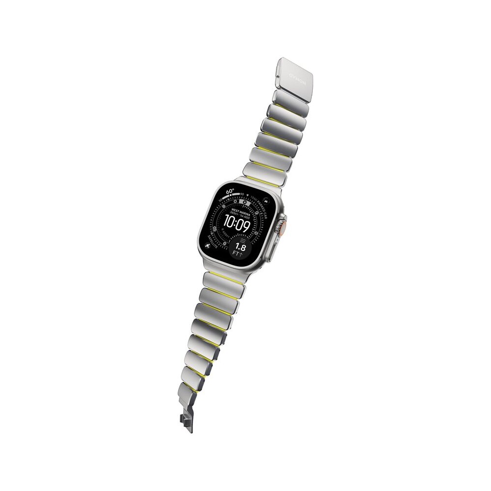 Nomad-Stratos-Band-FKM-reminek-Apple-Watch-45-46-49mm-Natural-Titanium-Volt