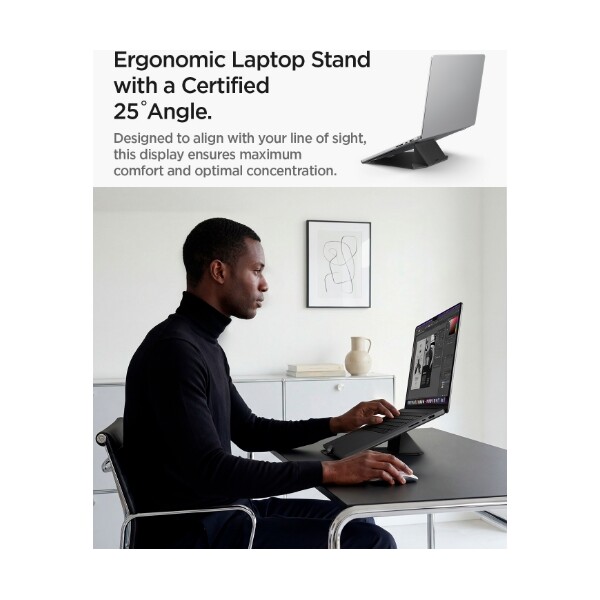Spigen-Slim-Fold-Laptop-Stand-Vertical-Dock-stojanek-cerny