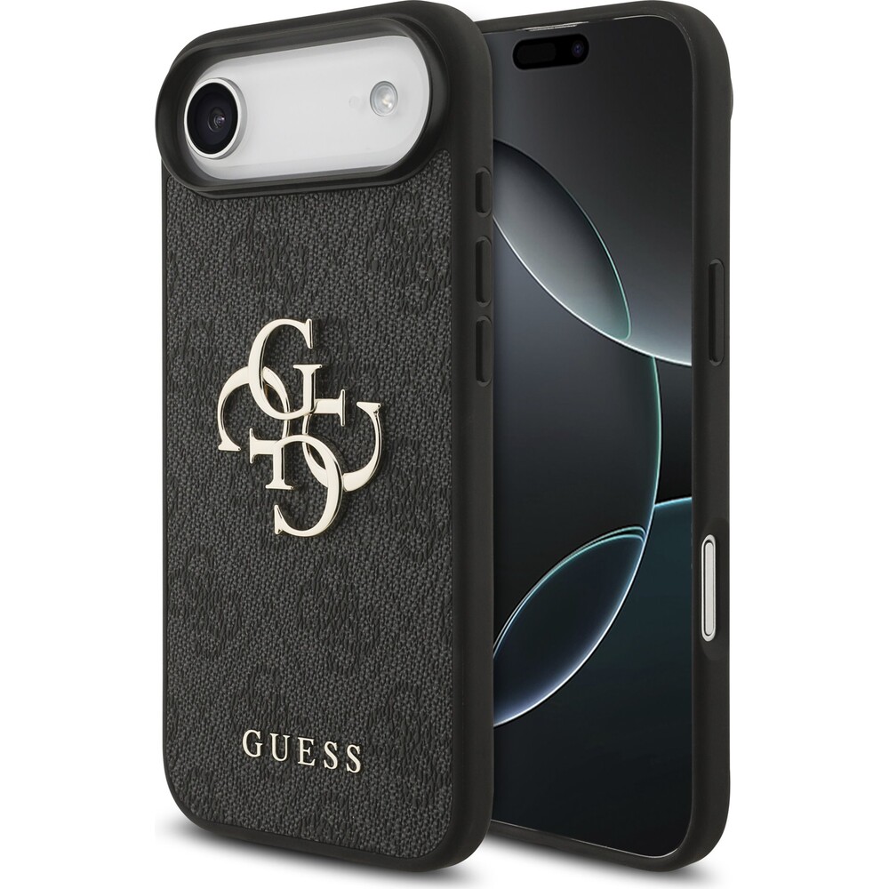 Guess-PU-4G-Metal-Logo-kryt-iPhone-Air-sedy