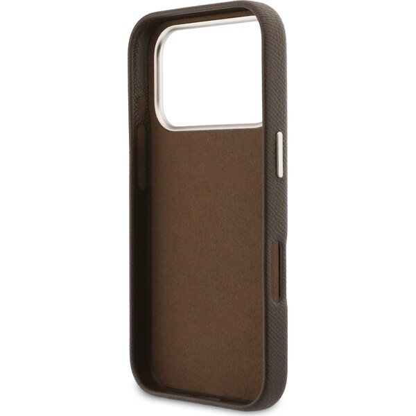 Guess-PU-Resin-Logo-kryt-iPhone-17-Pro-hnedy