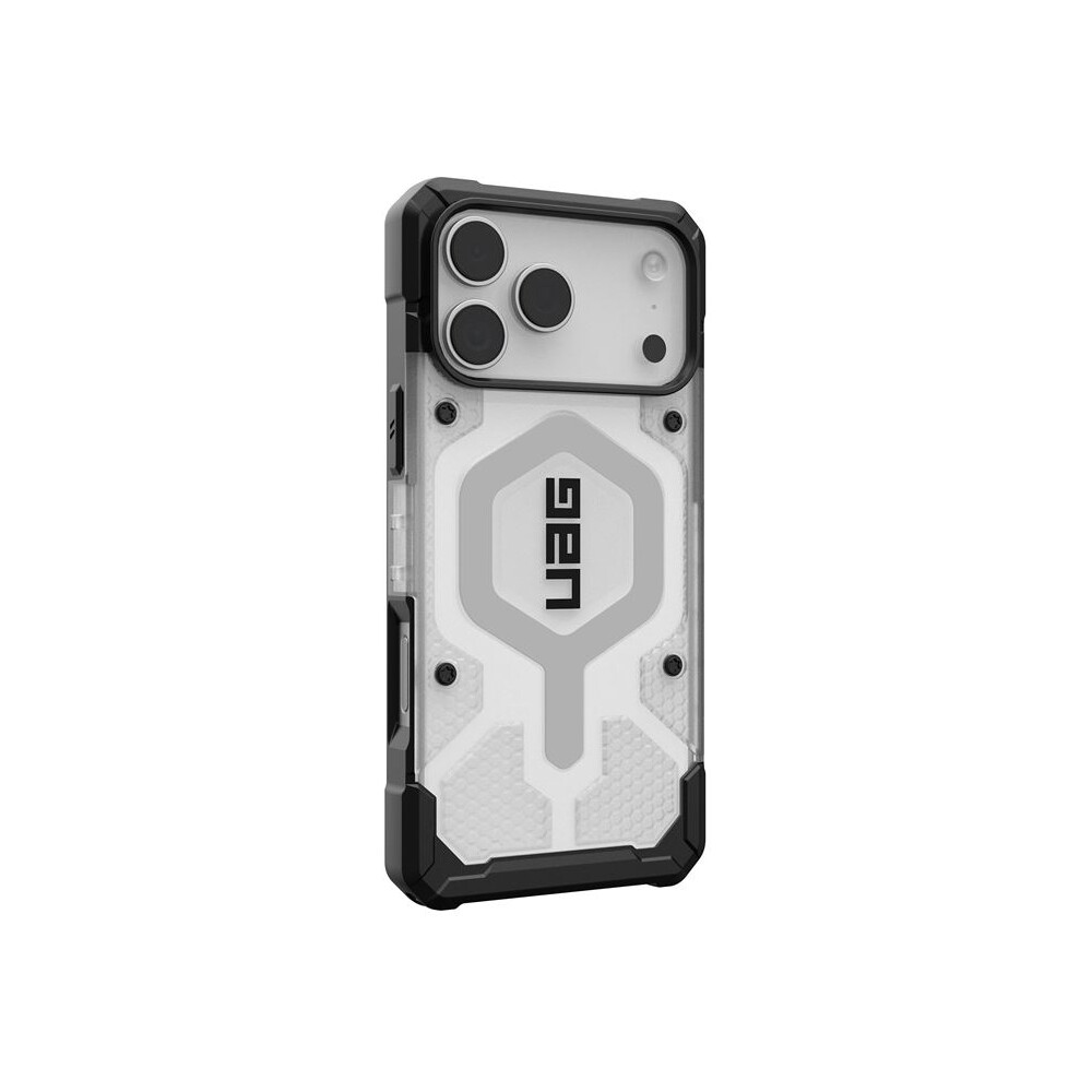 UAG-Pathfinder-Clear-Magsafe-kryt-iPhone-17-Pro-Max-ciry-stribrny