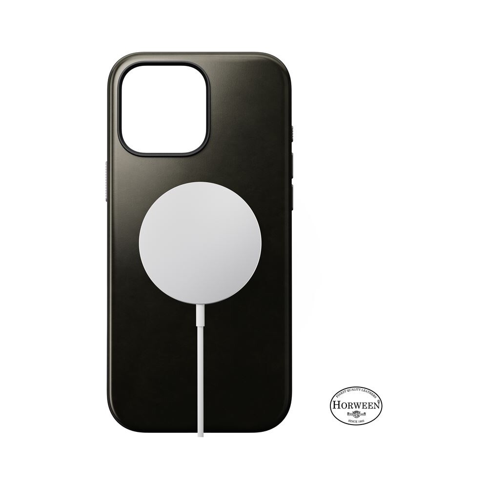 Nomad-Modern-Leather-Case-MagSafe-kryt-iPhone-16-Pro-Max-zeleny-chromovany