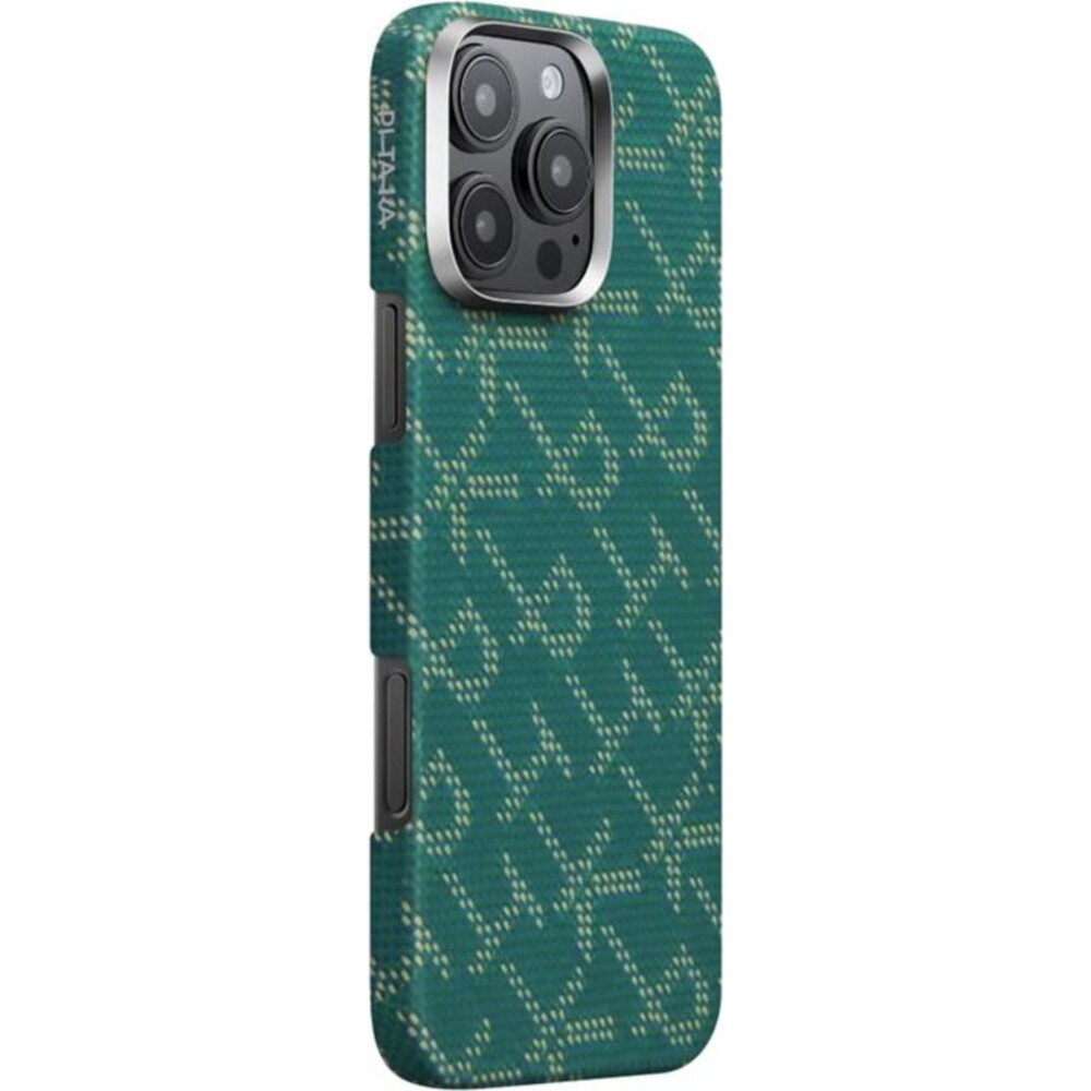 Pitaka-Tactile-Woven-Case-kryt-iPhone-16-Pro-Max-PTK-Green-Gold