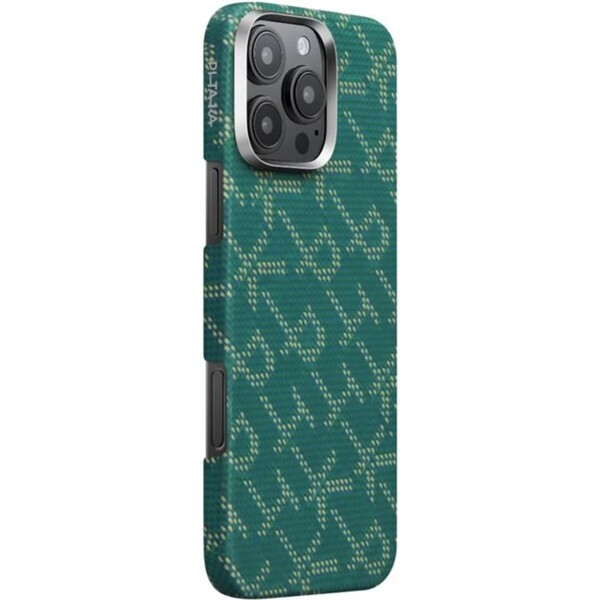 Pitaka-Tactile-Woven-Case-kryt-iPhone-16-Pro-Max-PTK-Green-Gold