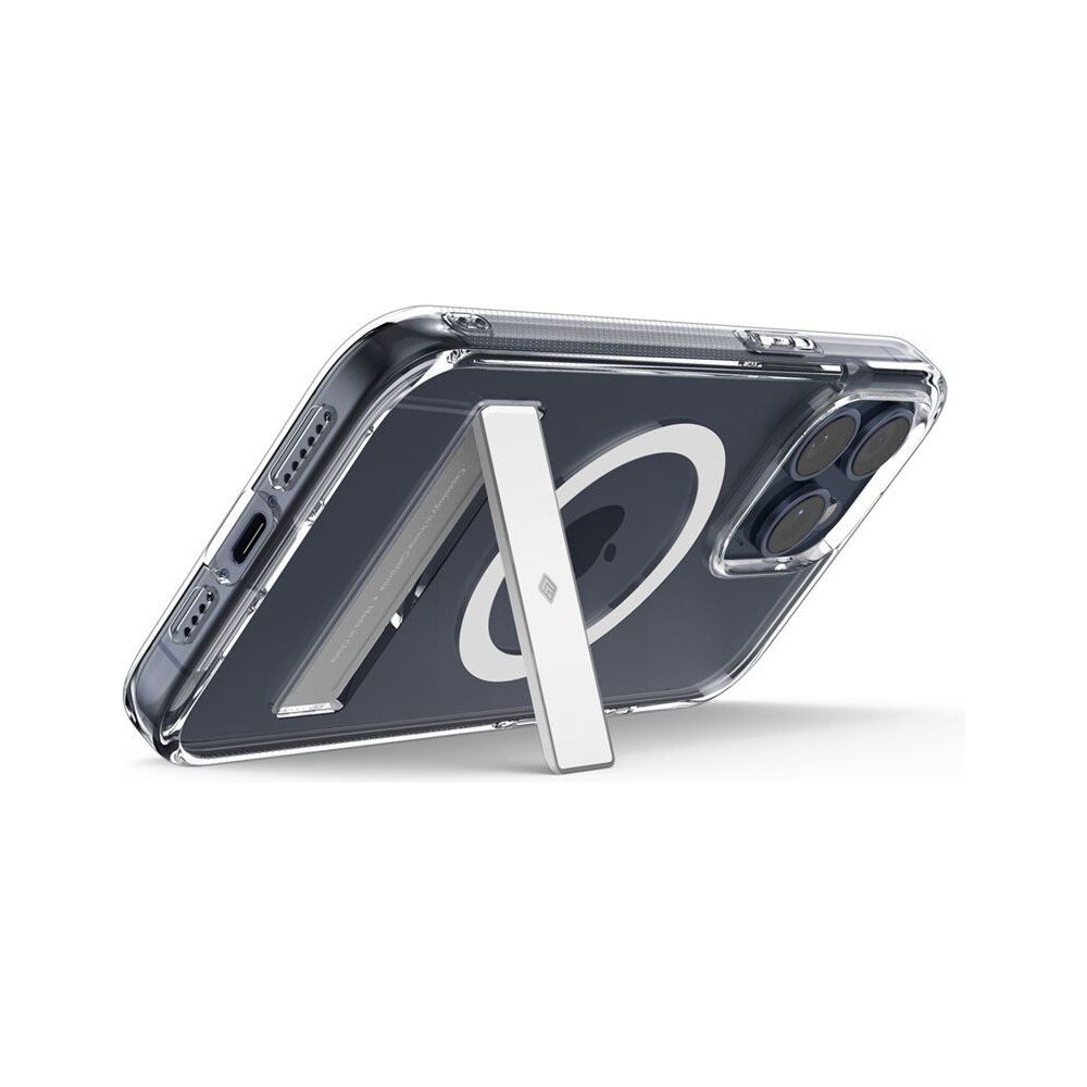 Spigen-Caseology-Capella-kryt-se-stojankem-s-MagFit-iPhone-15-Pro-ciry-bily