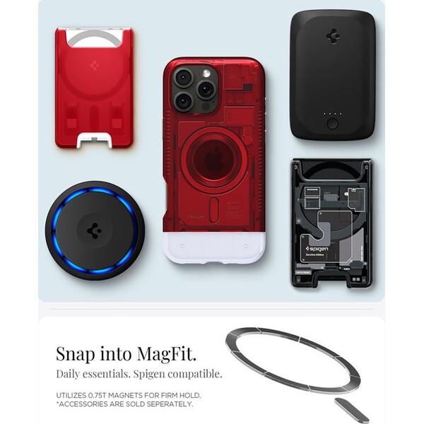 Spigen-Classic-C1-MagSafe-kryt-iPhone-16-Pro-Max-ruby