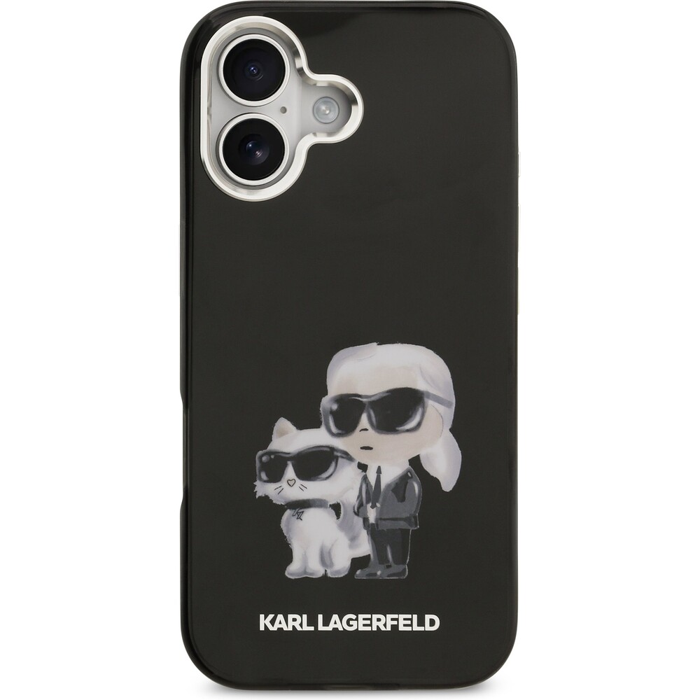 Karl-Lagerfeld-IML-Aquarelle-Karl-and-Choupette-kryt-iPhone-17-cerny